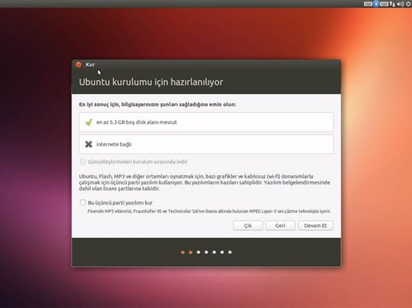 Ubuntu 13.04 Kurulumu