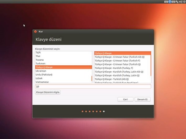 Ubuntu 13.04 Kurulumu