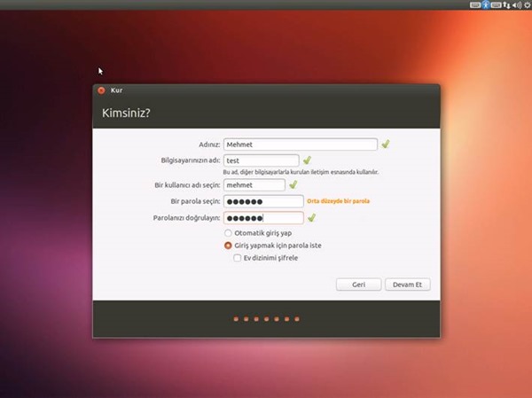 Ubuntu 13.04 Kurulumu