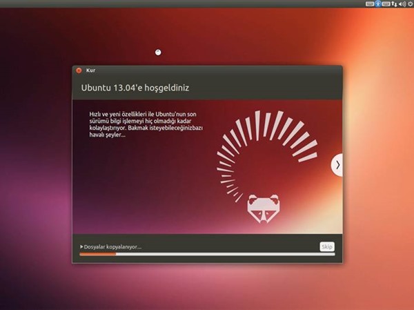 Ubuntu 13.04 Kurulumu