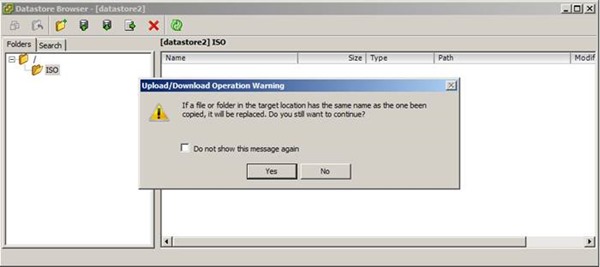 Vmware Esxi Datastore İçerisine ISO Dosyalarını Eklemek