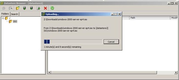 Vmware Esxi Datastore İçerisine ISO Dosyalarını Eklemek
