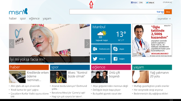 Windows 8.1 Açık Uygulamayı Kapatın