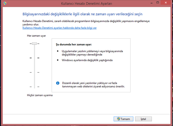 Windows 8.1 UAC (User Account Control)