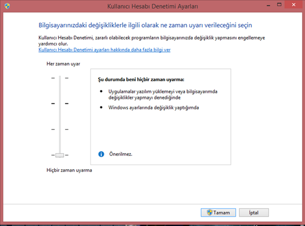 Windows 8.1 UAC (User Account Control)