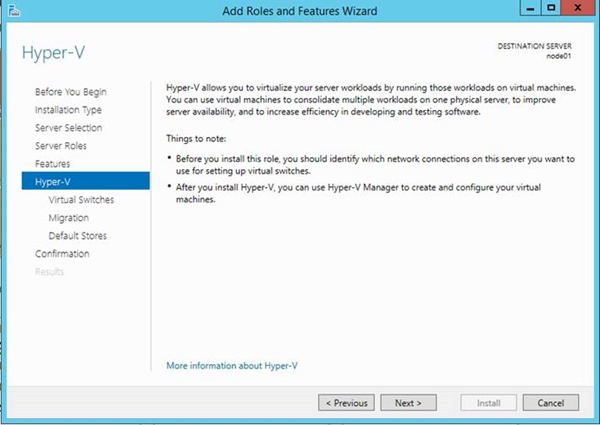 Windows Server 2012 R2 Hyper-V Kurulumu