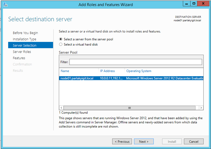 Windows Server 2012 R2 Hyper-V Failover Cluster Kurulum ve Yapılandırma