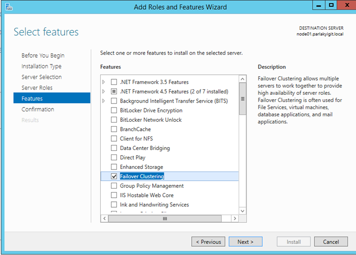 Windows Server 2012 R2 Hyper-V Failover Cluster Kurulum ve Yapılandırma